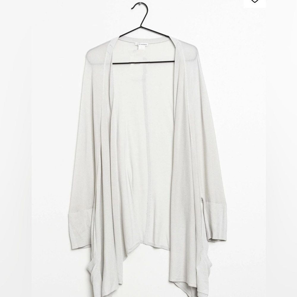 Club Monaco open lightweight grey  oversized Cardigan sweater wrap draped